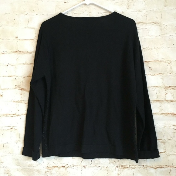 Robert Scott Beaded Wool Sweater - Picture 4 of 6